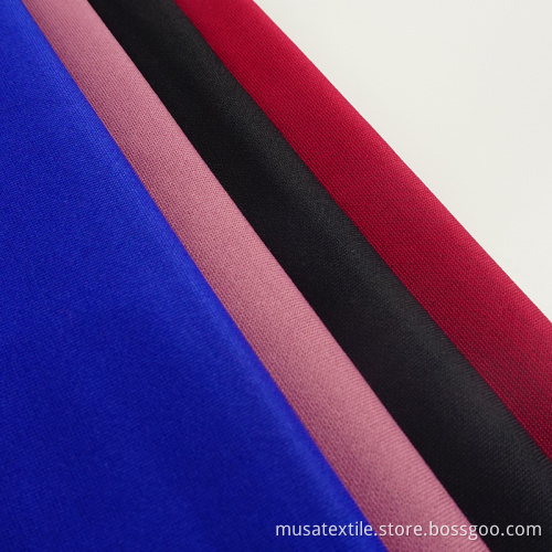 Polyester DTY Spandex Solid Dye Scuba Fabric
